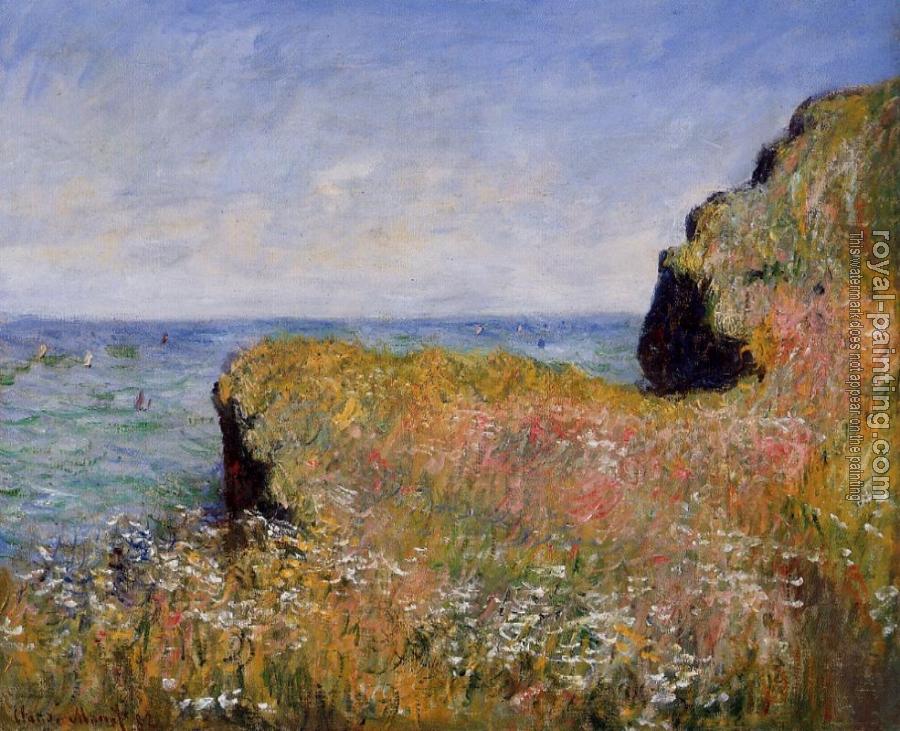 Claude Oscar Monet : Edge of the Cliff, at Pourville
